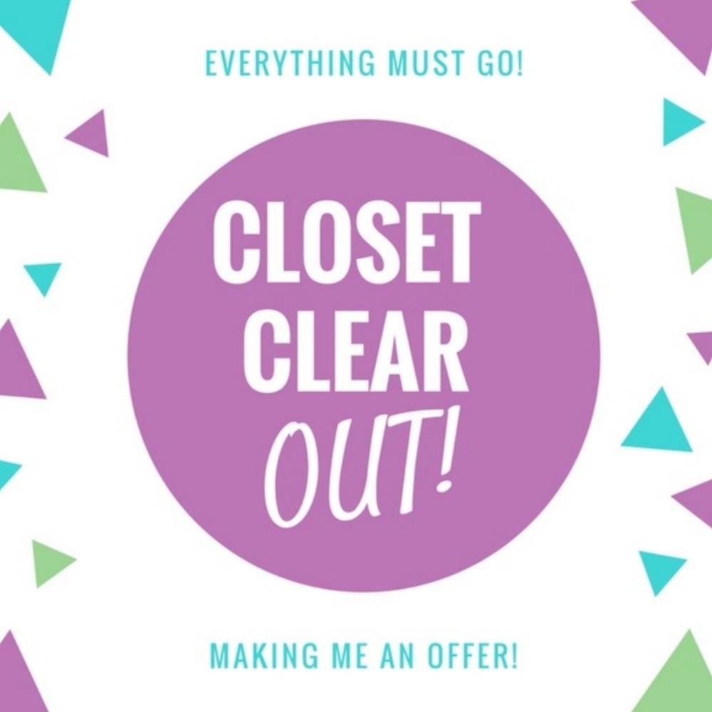 Closet Clean Out Sale!!